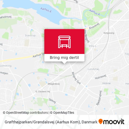 Grøfthøjparken / Grøndalsvej (Aarhus Kom) kort