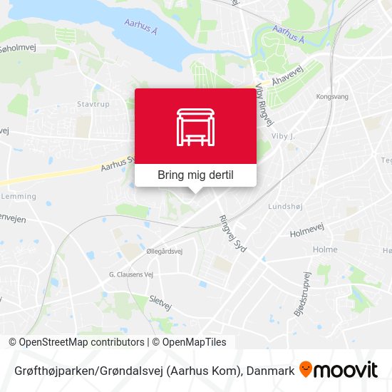 Grøfthøjparken / Grøndalsvej (Aarhus Kom) kort