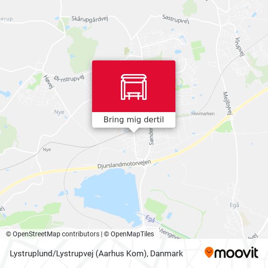 Lystruplund / Lystrupvej (Aarhus Kom) kort
