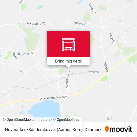 Hovmarken / Sønderskovvej (Aarhus Kom) kort