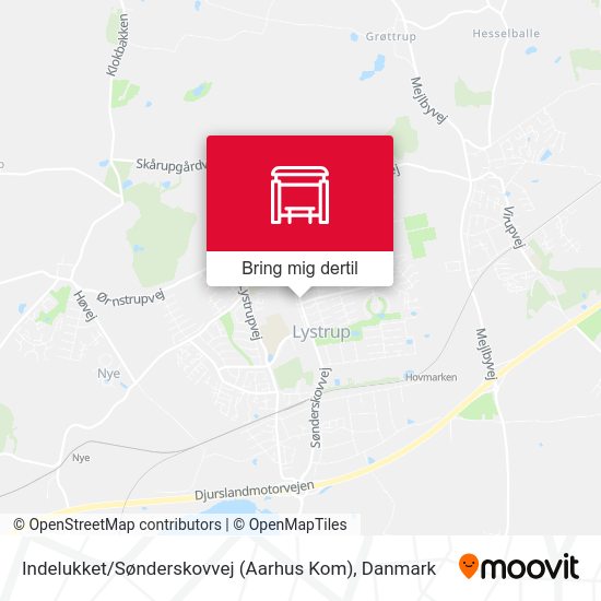 Indelukket / Sønderskovvej (Aarhus Kom) kort