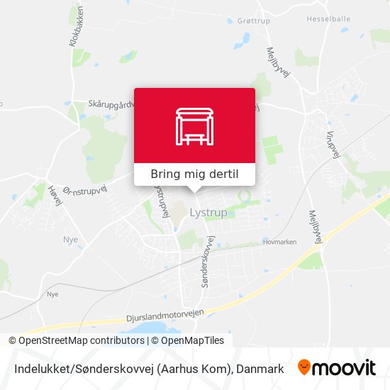 Indelukket / Sønderskovvej (Aarhus Kom) kort