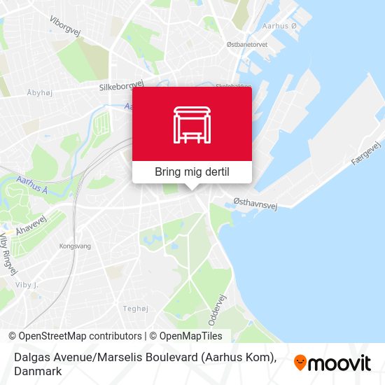 Dalgas Avenue / Marselis Boulevard (Aarhus Kom) kort
