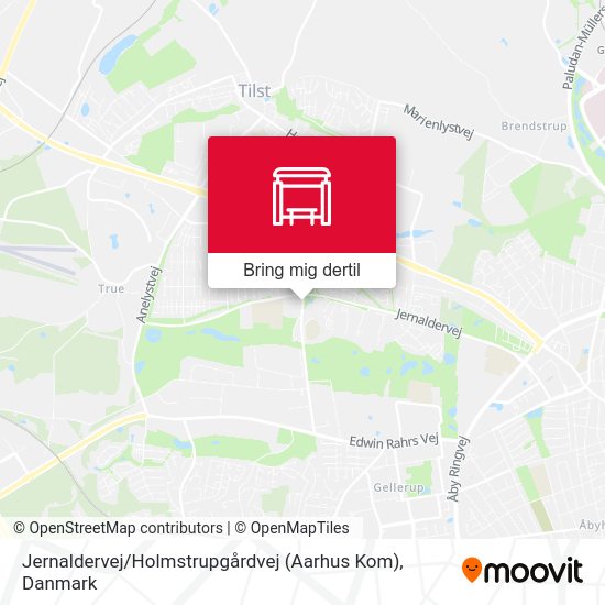 Jernaldervej / Holmstrupgårdvej (Aarhus Kom) kort