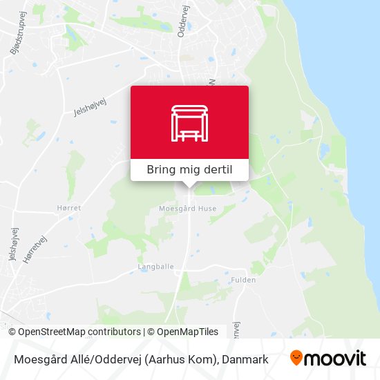 Moesgård Allé / Oddervej (Aarhus Kom) kort