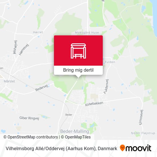 Vilhelmsborg Allé / Oddervej (Aarhus Kom) kort