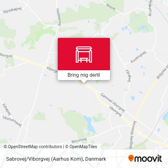Sabrovej / Viborgvej (Aarhus Kom) kort