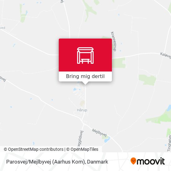 Parosvej / Mejlbyvej (Aarhus Kom) kort