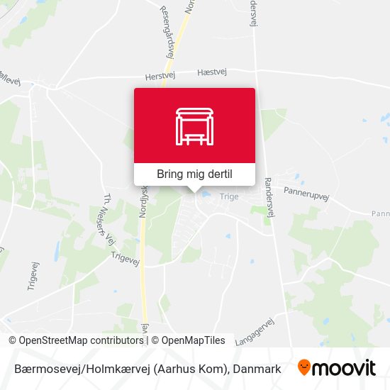 Bærmosevej / Holmkærvej (Aarhus Kom) kort