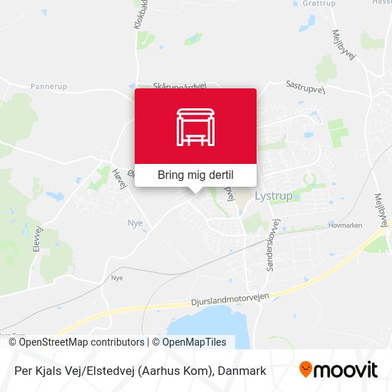 Per Kjals Vej / Elstedvej (Aarhus Kom) kort