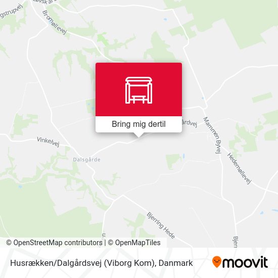 Husrækken / Dalgårdsvej (Viborg Kom) kort