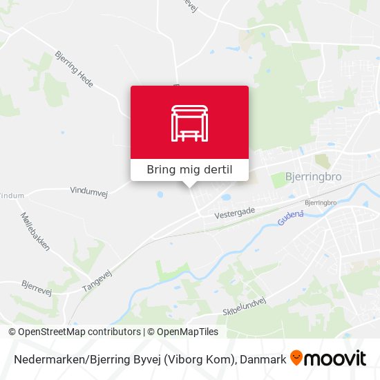 Nedermarken / Bjerring Byvej (Viborg Kom) kort