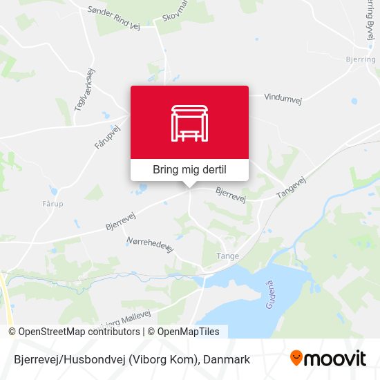 Bjerrevej / Husbondvej (Viborg Kom) kort