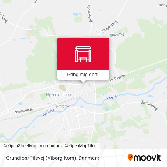 Grundfos/Pilevej (Viborg Kom) kort