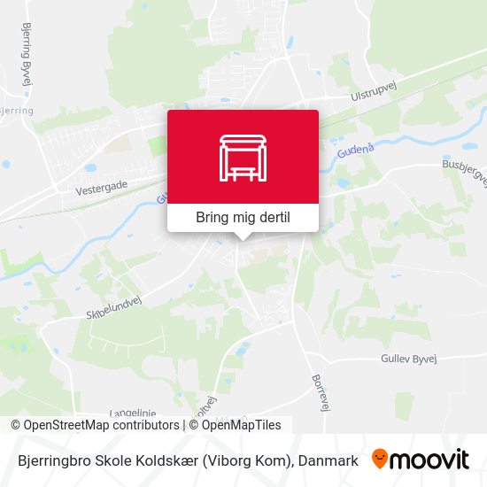 Bjerringbro Skole Koldskær (Viborg Kom) kort