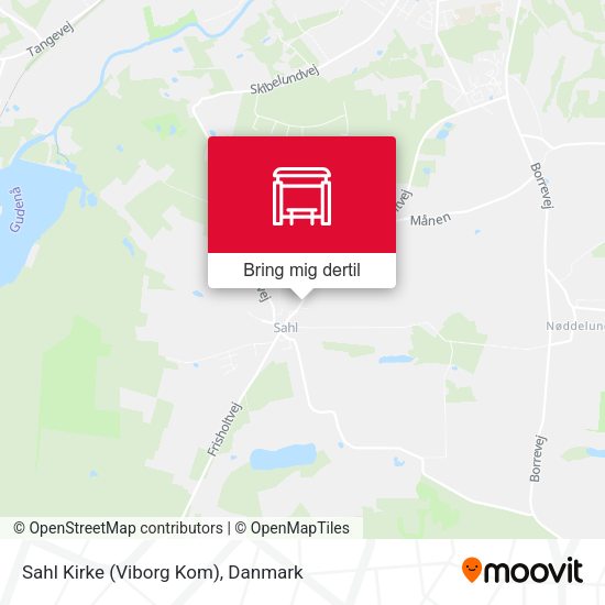 Sahl Kirke (Viborg Kom) kort