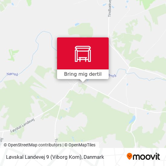 Løvskal Landevej 9 (Viborg Kom) kort