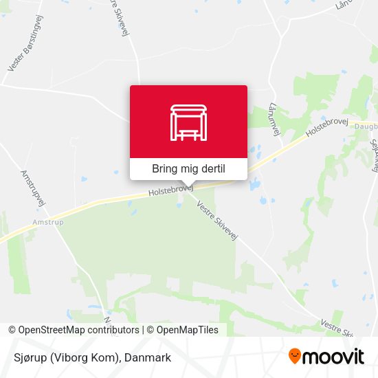 Sjørup (Viborg Kom) kort