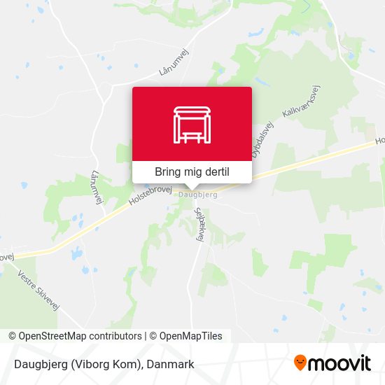 Daugbjerg (Viborg Kom) kort