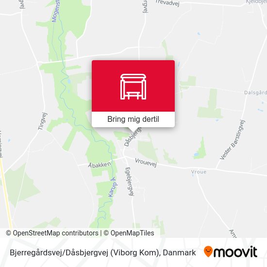 Bjerregårdsvej / Dåsbjergvej (Viborg Kom) kort