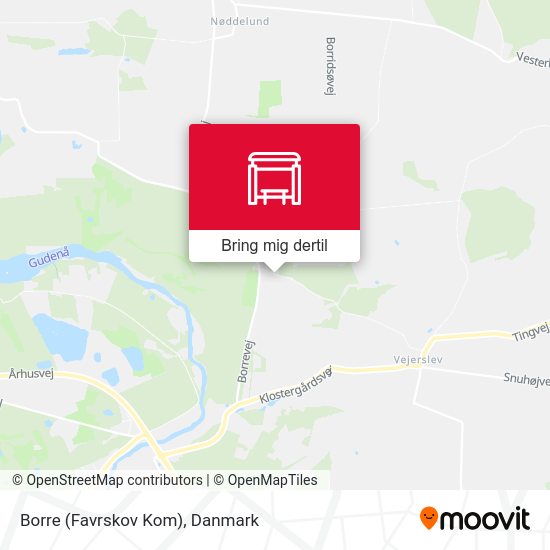 Borre (Favrskov Kom) kort