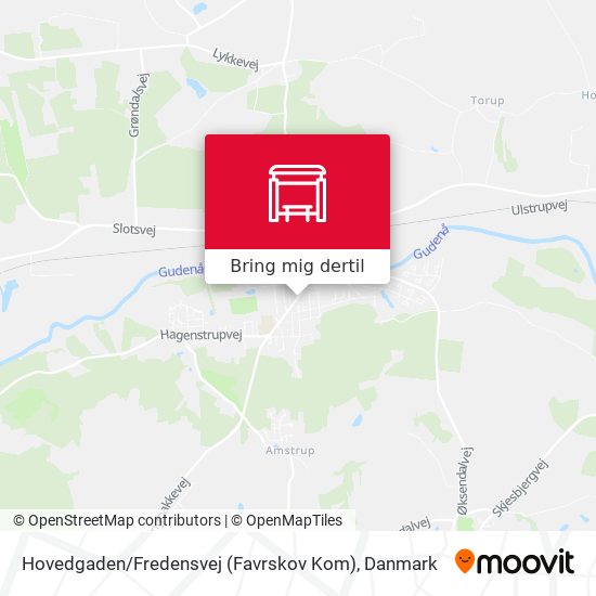 Hovedgaden / Fredensvej (Favrskov Kom) kort