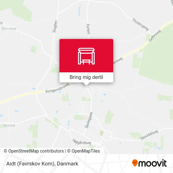 Aidt (Favrskov Kom) kort