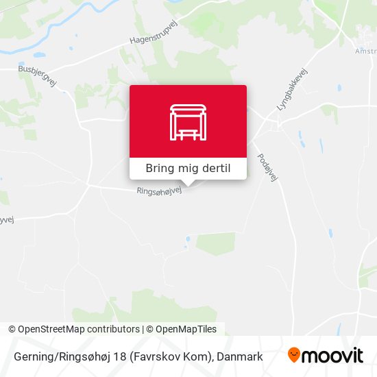 Gerning / Ringsøhøj 18 (Favrskov Kom) kort