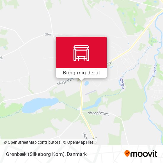 Grønbæk (Silkeborg Kom) kort
