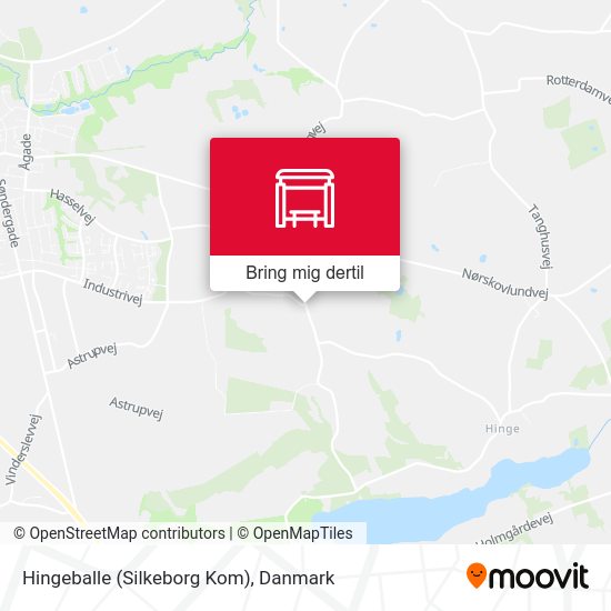 Hingeballe (Silkeborg Kom) kort