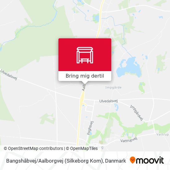 Bangshåbvej / Aalborgvej (Silkeborg Kom) kort