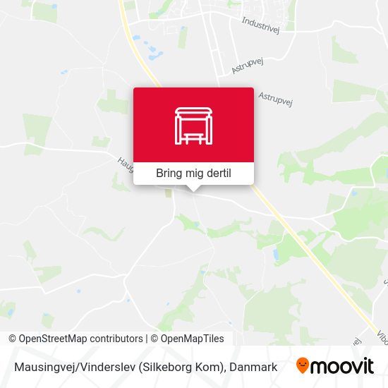 Mausingvej / Vinderslev (Silkeborg Kom) kort