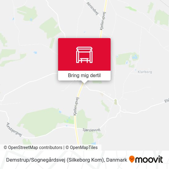 Demstrup / Sognegårdsvej (Silkeborg Kom) kort