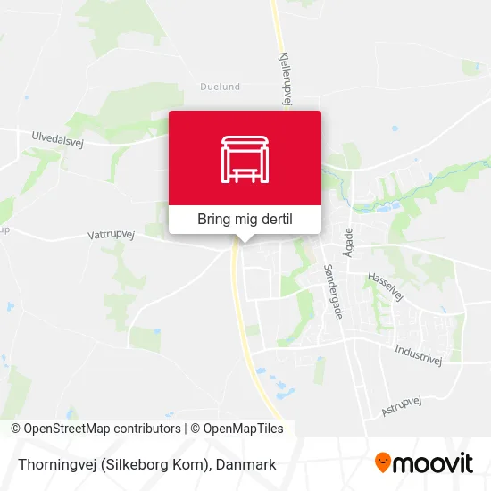 Thorningvej (Silkeborg Kom) kort