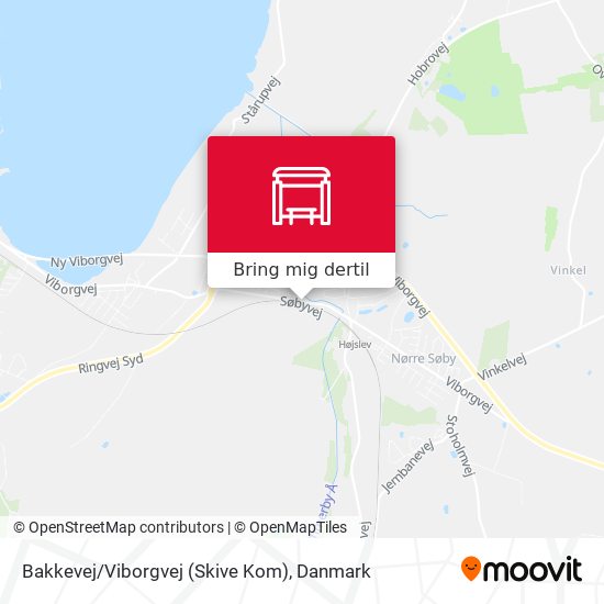 Bakkevej/Viborgvej (Skive Kom) kort