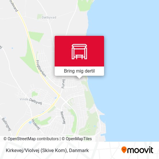 Kirkevej/Violvej (Skive Kom) kort