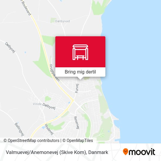 Valmuevej / Anemonevej (Skive Kom) kort