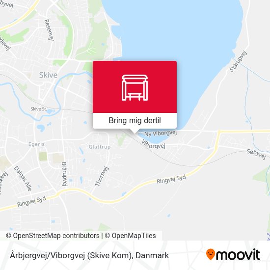 Årbjergvej / Viborgvej (Skive Kom) kort