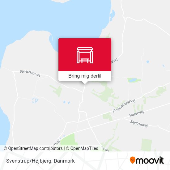Svenstrup/Højbjerg kort