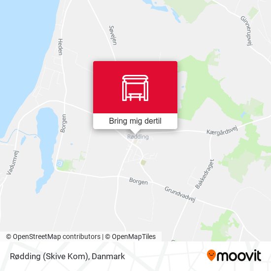 Rødding (Skive Kom) kort