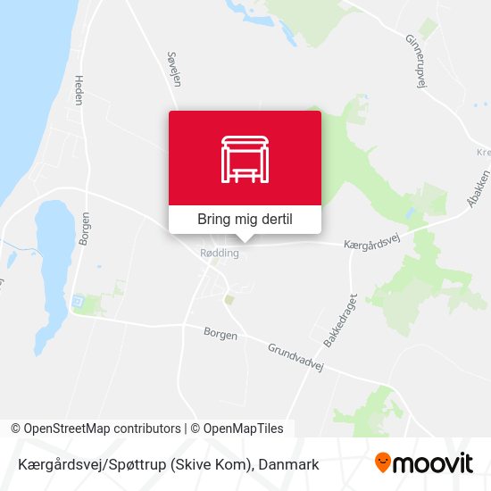 Kærgårdsvej / Spøttrup (Skive Kom) kort