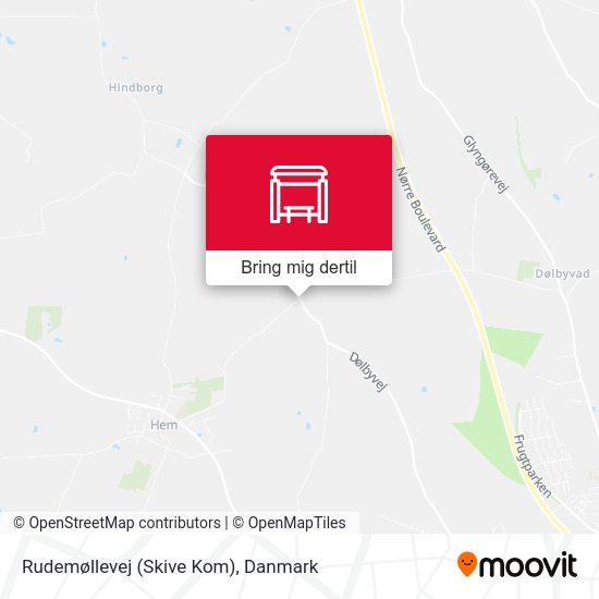 Rudemøllevej (Skive Kom) kort