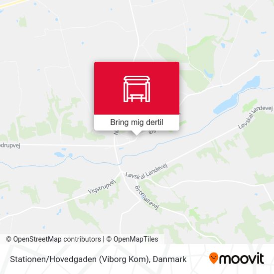 Stationen / Hovedgaden (Viborg Kom) kort