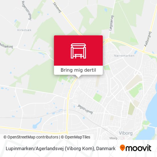 Lupinmarken / Agerlandsvej (Viborg Kom) kort