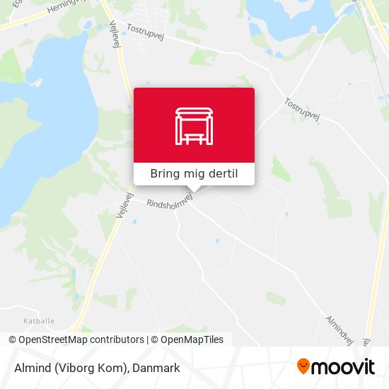 Almind (Viborg Kom) kort