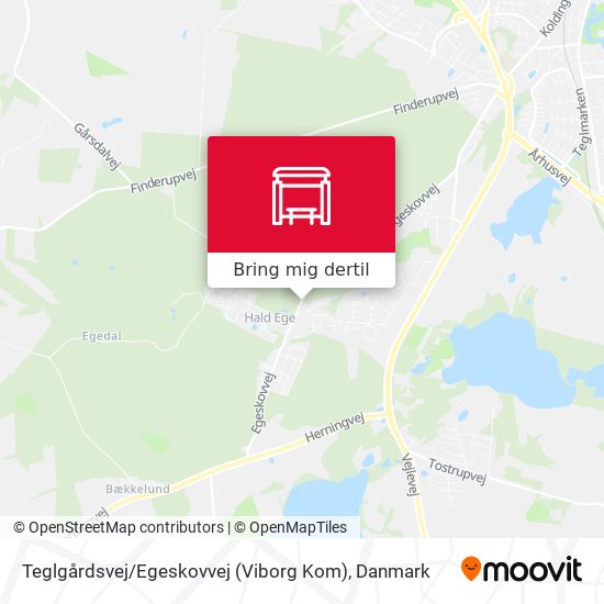 Teglgårdsvej / Egeskovvej (Viborg Kom) kort