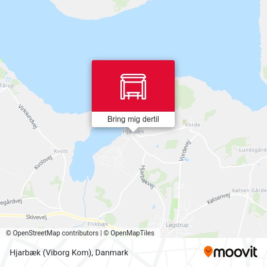 Hjarbæk (Viborg Kom) kort