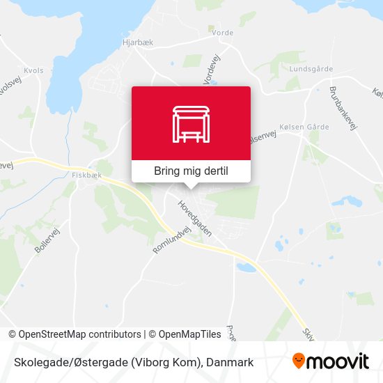 Skolegade / Østergade (Viborg Kom) kort