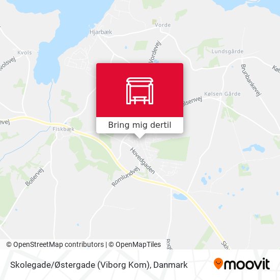 Skolegade / Østergade (Viborg Kom) kort