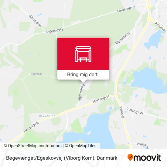Bøgevænget / Egeskovvej (Viborg Kom) kort
